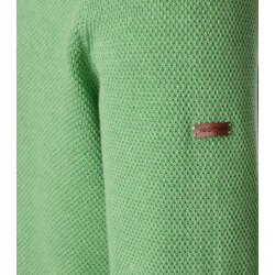 REDMOND Casual Herren Strick-Pullover Rundhals Comfort Hellgrün