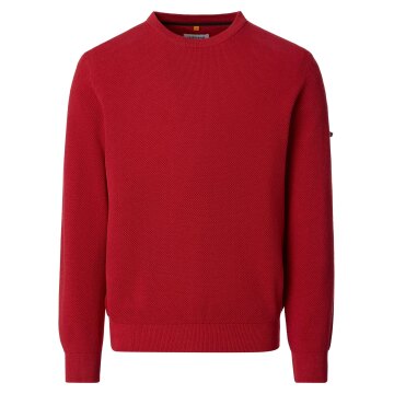 REDMOND Casual Herren Strick-Pullover Rundhals Comfort Terra