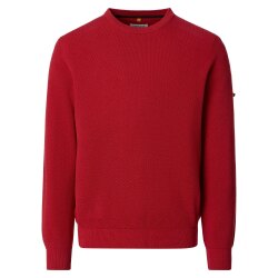 REDMOND Casual Herren Strick-Pullover Rundhals Comfort Terra