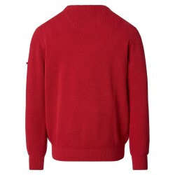 REDMOND Casual Herren Strick-Pullover Rundhals Comfort Terra