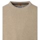REDMOND Casual Herren Strick-Pullover Rundhals Comfort Beige