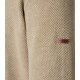 REDMOND Casual Herren Strick-Pullover Rundhals Comfort Beige