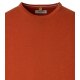 REDMOND Casual Herren Pullover Langarm Rundhals Comfort Terrabraun