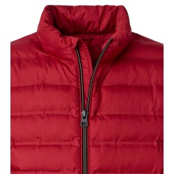 REDMOND Casual Herren Steppjacke Stehkragen Polyester Himbeerrot
