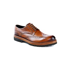 Hamlet FRED Herren Schnürschuh Budapester Crust Brandy EU43/UK9