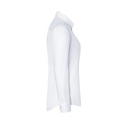 KARLOWSKY Damen Bluse ACTIVE-STRETCH Langarm Kent Slim Weiß