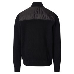 REDMOND Casual Herren Jacke Zipper Baumwollmix Schwarz