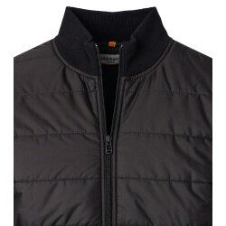 REDMOND Casual Herren Jacke Zipper Baumwollmix Schwarz
