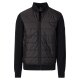REDMOND Casual Herren Jacke Zipper Baumwollmix Schwarz