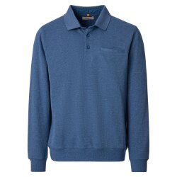 REDMOND Casual Herren Polo Strick Pullover Langarm...