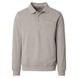 REDMOND Casual Herren Polo Strick Pullover Langarm...
