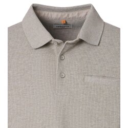 REDMOND Casual Herren Polo Strick Pullover Langarm Comfort Beige
