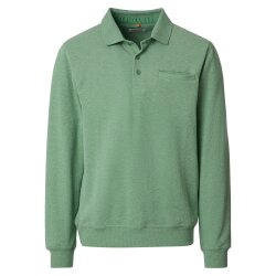 REDMOND Casual Herren Polo Strick Pullover Langarm...
