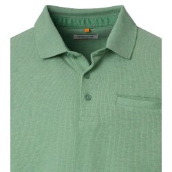 REDMOND Casual Herren Polo Strick Pullover Langarm Comfort Grün