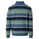 REDMOND Casual Herren Stricktroyer Langarm Blau gestreift