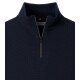 REDMOND Casual Herren Troyer Langarm Comfort Struktur Marine
