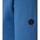 REDMOND Casual Herren Troyer Langarm Comfort Struktur Blau