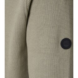 REDMOND Casual Herren Troyer Langarm Comfort Struktur Beige