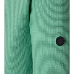 REDMOND Casual Herren Troyer Langarm Comfort Struktur Grün