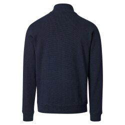 REDMOND Casual Herren Sweatjacke Stehkragen Zipper Marine