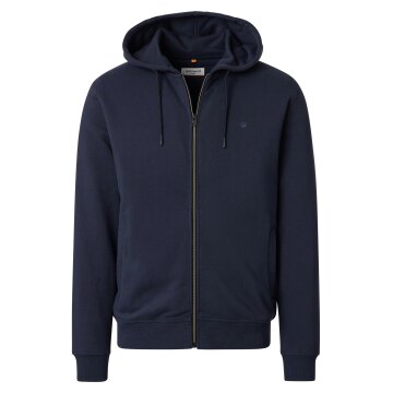 REDMOND Casual Herren Sweatjacke Kapuze Zipper Comfort Marine