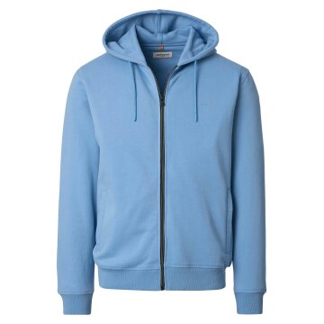 REDMOND Casual Herren Sweatjacke Kapuze Zipper Comfort Blau