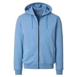 REDMOND Casual Herren Sweatjacke Kapuze Zipper Comfort Blau