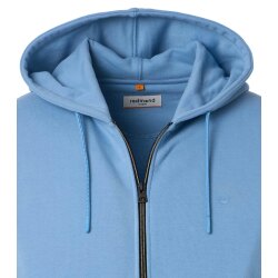 REDMOND Casual Herren Sweatjacke Kapuze Zipper Comfort Blau