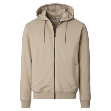REDMOND Casual Herren Sweatjacke Kapuze Zipper Comfort Beige