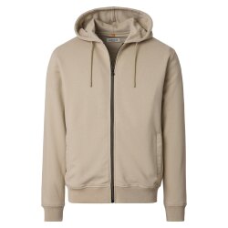 REDMOND Casual Herren Sweatjacke Kapuze Zipper Comfort Beige