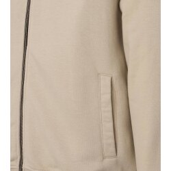 REDMOND Casual Herren Sweatjacke Kapuze Zipper Comfort Beige