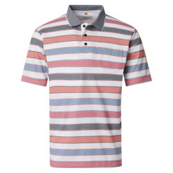 REDMOND Casual Herren Polo-Shirt Kurzarm Comfort Rot...