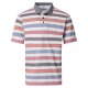 REDMOND Casual Herren Polo-Shirt Kurzarm Comfort Rot gestreift