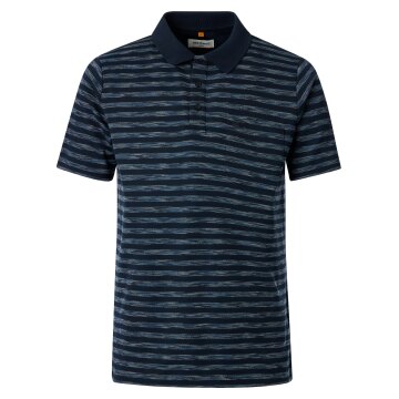 REDMOND Casual Herren Polo-Shirt Kurzarm Marine gestreift