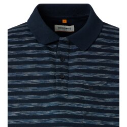 REDMOND Casual Herren Polo-Shirt Kurzarm Marine gestreift