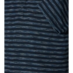 REDMOND Casual Herren Polo-Shirt Kurzarm Marine gestreift