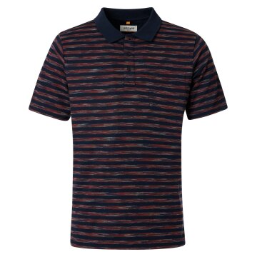 REDMOND Casual Herren Polo-Shirt Kurzarm Comfort Rot gestreift