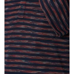 REDMOND Casual Herren Polo-Shirt Kurzarm Comfort Rot gestreift