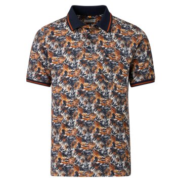 REDMOND Casual Herren Polo-Shirt Kurzarm Comfort Terra Palmen