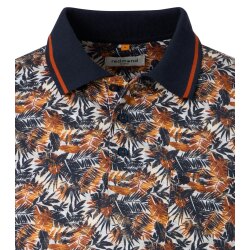 REDMOND Casual Herren Polo-Shirt Kurzarm Comfort Terra Palmen