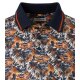 REDMOND Casual Herren Polo-Shirt Kurzarm Comfort Terra Palmen