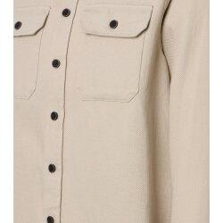 REDMOND Herren Freizeithemd Langarm Kent Comfort-Fit Struktur Beige