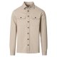 REDMOND Herren Freizeithemd Langarm Kent Comfort-Fit Struktur Beige