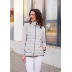 KARLOWSKY Damen Hybrid-Jacke OUTDOOR-PRO Modern-Fit Hellgrau