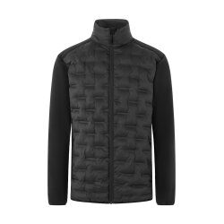 KARLOWSKY Herren Hybrid-Jacke OUTDOOR-PRO Modern-Fit Schwarz