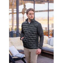 KARLOWSKY Herren Hybrid-Jacke OUTDOOR-PRO Modern-Fit Schwarz