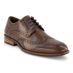 Prime Shoes PEDRO Herren Budapester Glattleder Crust-Brown