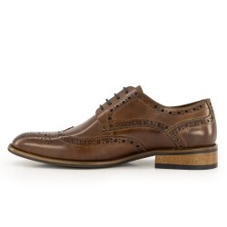 Prime Shoes PEDRO Herren Budapester Glattleder Crust-Brown