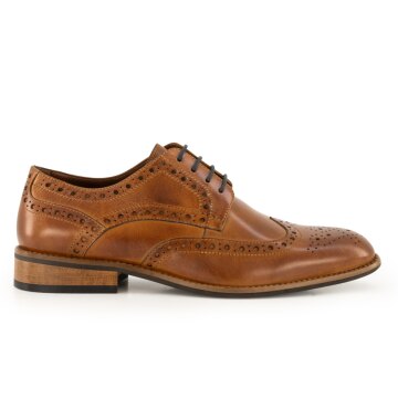 Prime Shoes PEDRO Herren Budapester Glattleder Crust-Tan