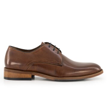 Prime Shoes MARCO Herren Schnürschuh Glattleder Crust-Brown